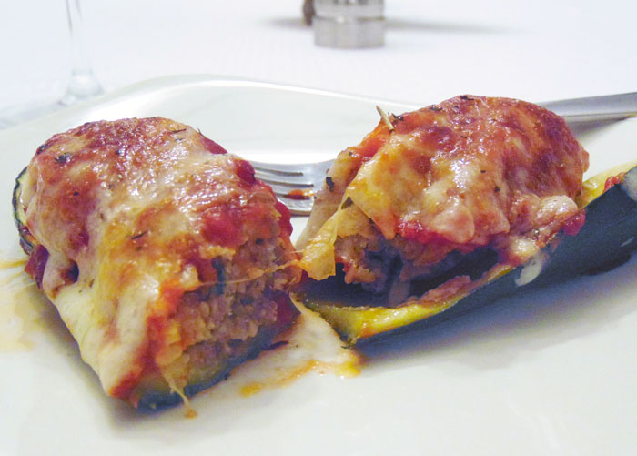 Meatball Stuffed Zucchini; An Easy, Healthy Zucchini Recipe