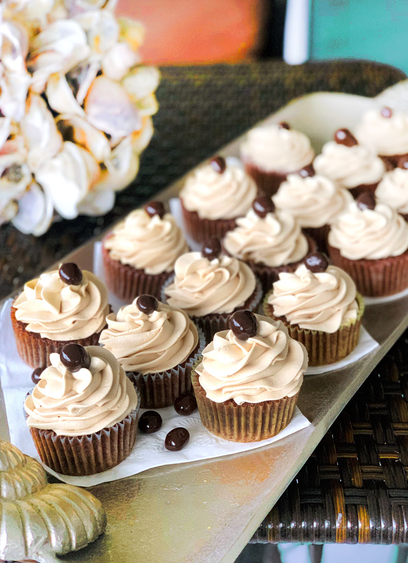 Delicious mocha cupcakes with chocolate espresso buttercream frosting recipe.