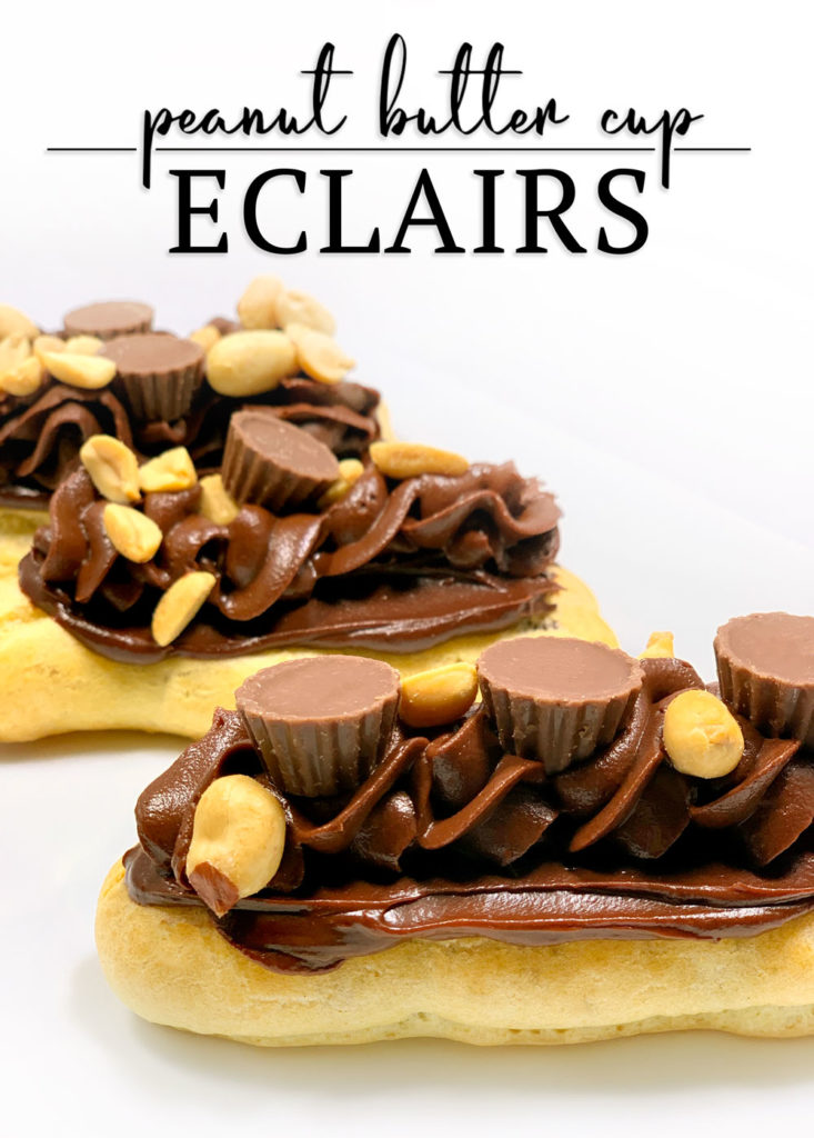 4 Peanut Butter Cup Eclair and Reece's Cups for Decoration