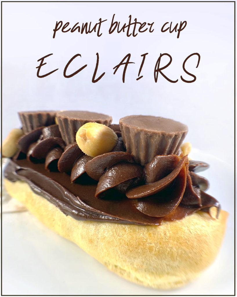 4 Peanut Butter Cup Eclair and Reece's Cups for Decoration