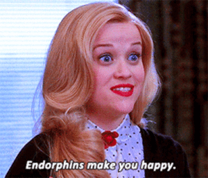 Elle Woods endorphins quote/GIF 
