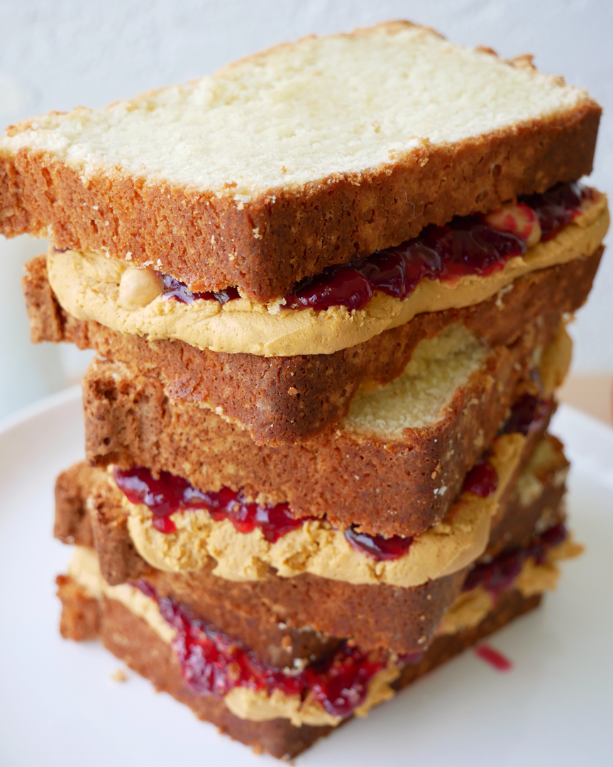Peanut Butter And Jelly Pound Cake