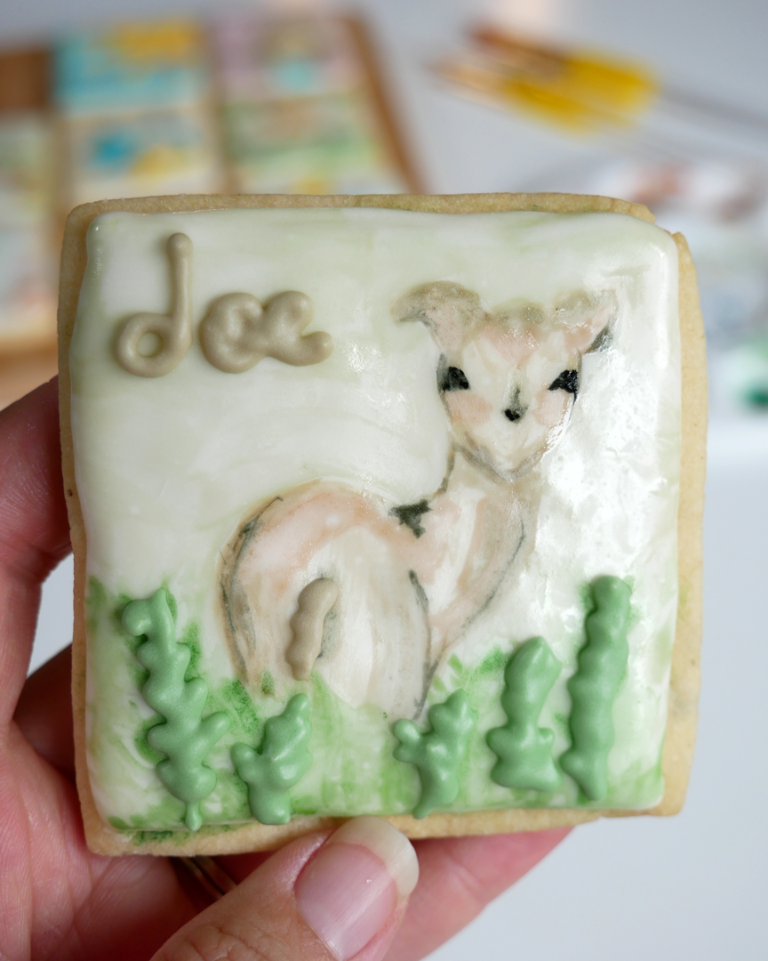 How To Watercolor Paint on Royal Icing Sound of Music Cookie Set